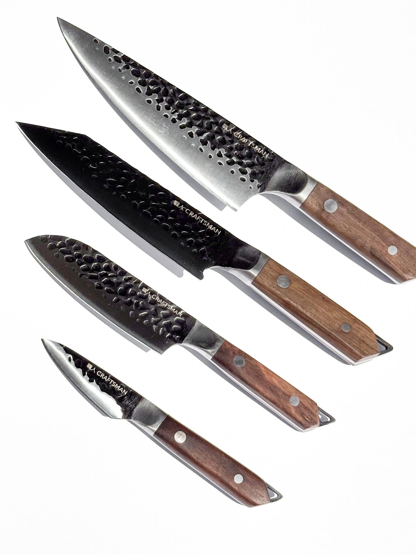 4 Piece Knife Set - Ebony Wood Handle