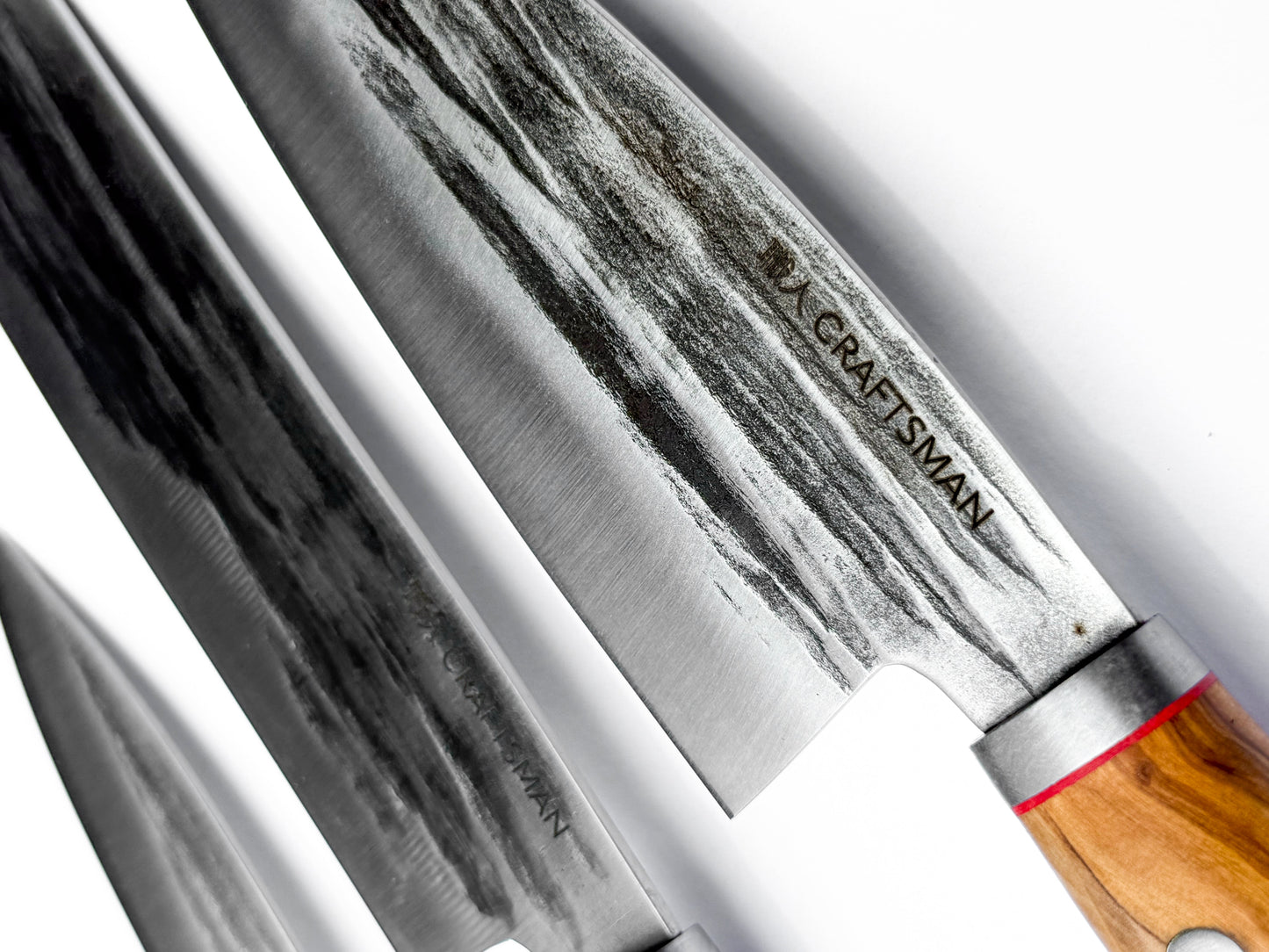 3 Piece Knife Set - Olive Wood Handle