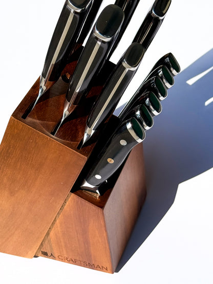 Wooden Knife Block – 14 Slot Capacity