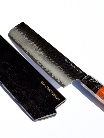 5-Piece Knife Set – Ebony & Mkuruti Wood (with Premium Wooden Covers)