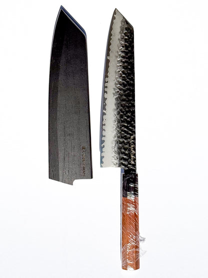 5-Piece Knife Set – Ebony & Mkuruti Wood (with Premium Wooden Covers)