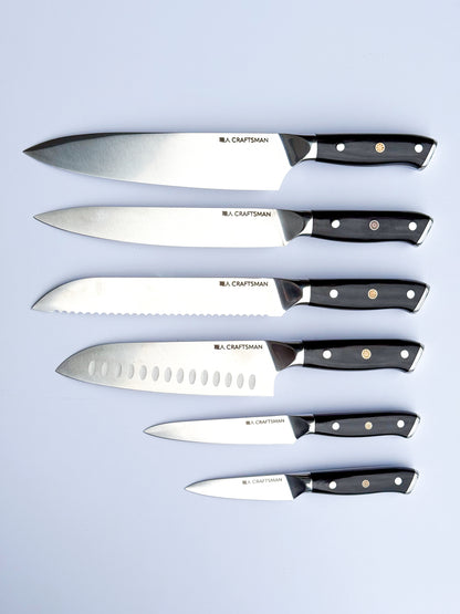6 - Piece Knife Set - Pakka Wood Handles