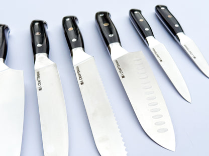 6 - Piece Knife Set - Pakka Wood Handles
