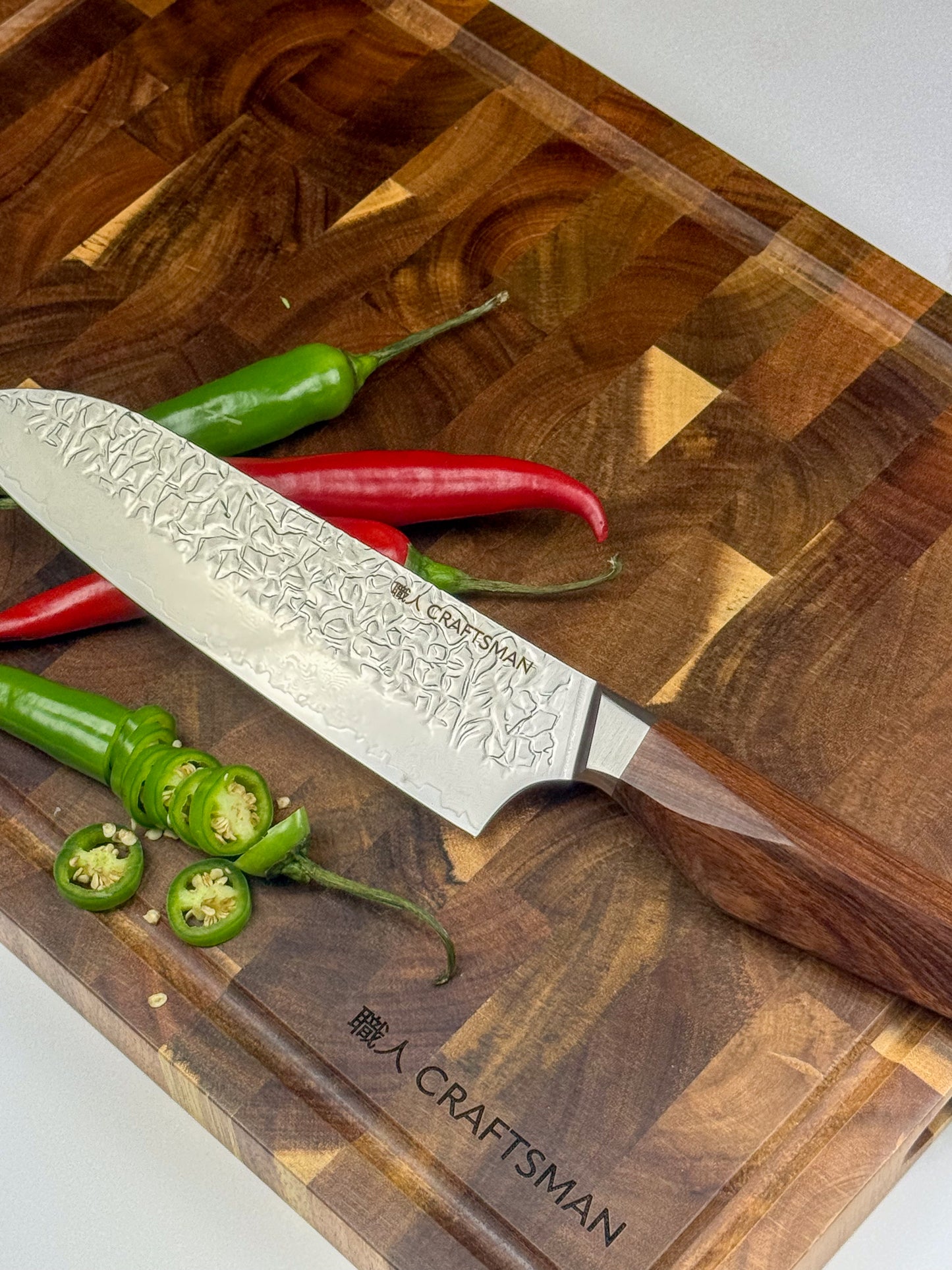 8.3" Kiritsuke - Natural African Mkuruti Wood