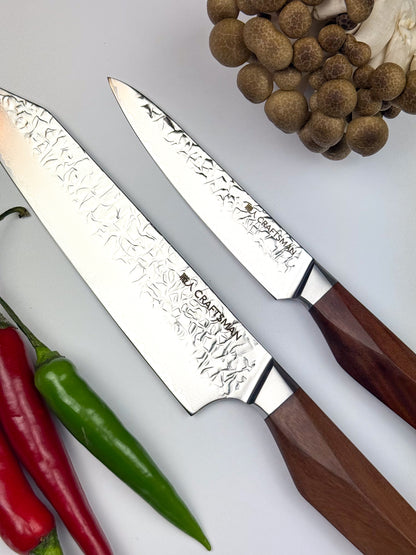 5-Piece Knife Set – Natural African Mkuruti Wood