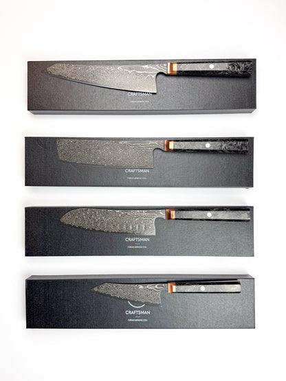 6.8" Santoku - Copper Bolster & Carbon Fibre Handle