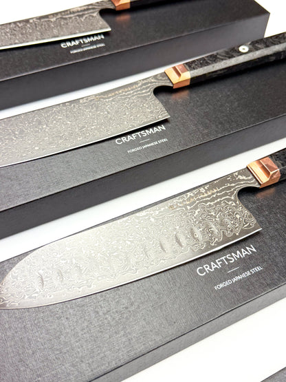 8.2" Kiritsuke - Copper Bolster & Carbon Fibre Handle