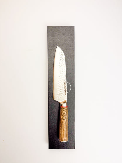 7" Santoku – Pakka Wood Handle