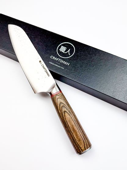 7" Santoku – Pakka Wood Handle